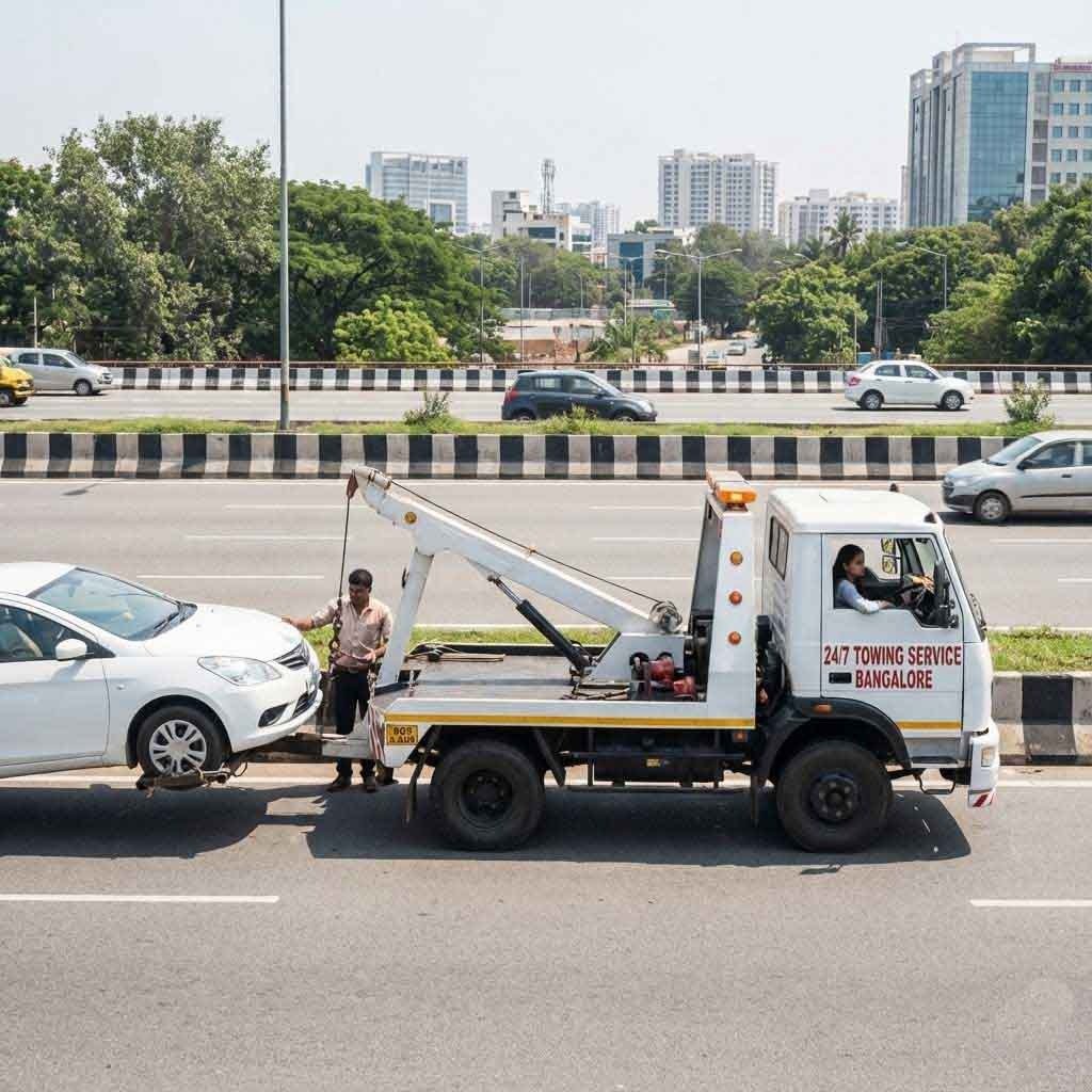 24/7 Towing Service in Bangalore: What to Do When Your Vehicle Breaks Down